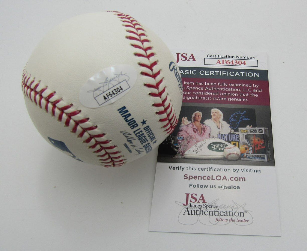 David Odom Autographed OML Baseball Wake Forest Basketball Coach JSA