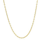 Double Extendable Cable Chain in 14k Yellow Gold (1.9mm)