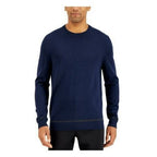 Alfani Men's Solid Crewneck Sweater - Neo Navy