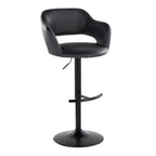 Margarite - Contemporary Adjustable Barstool With Swivel (Set of 2)