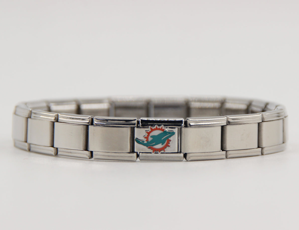 Football Team Logo Italian Charm Bracelet – Custom Gifts for Fans