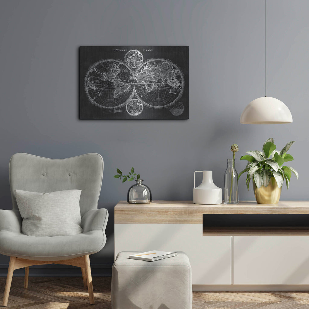 Charcoal World Map