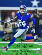 Eli Apple Signed/Inscribed 11x14 Photo New York Giants JSA 186127