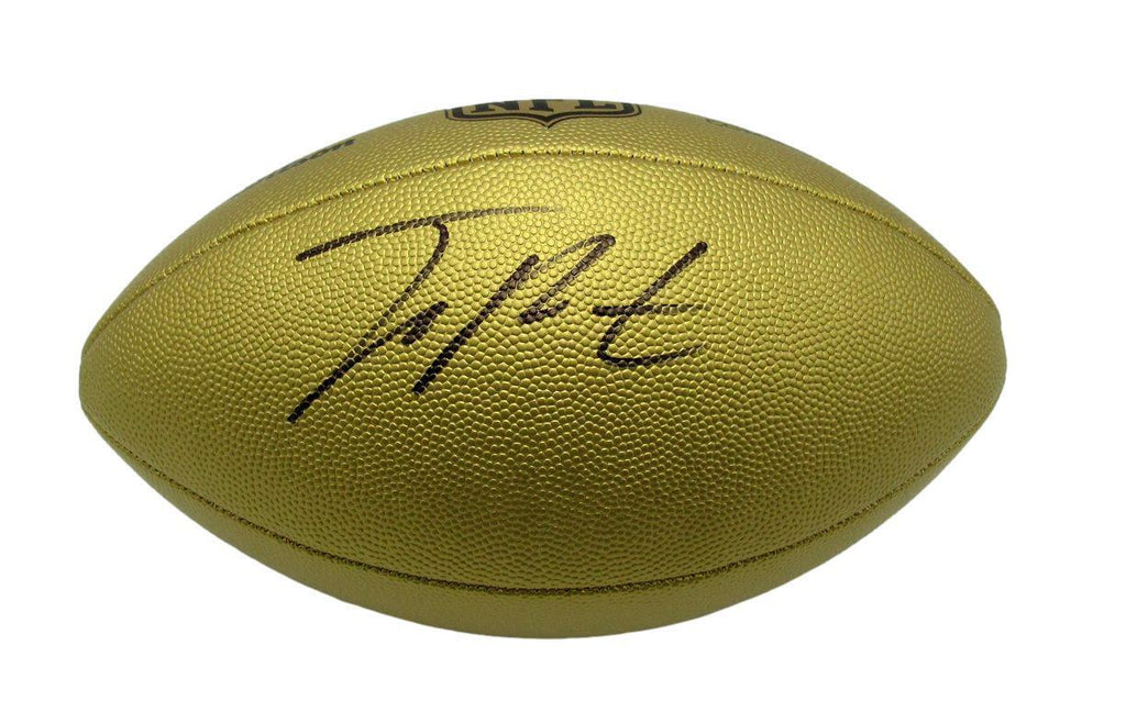Joey Porter Jr. Autographed Gold "The Duke" Football Steelers PSA/DNA 177460