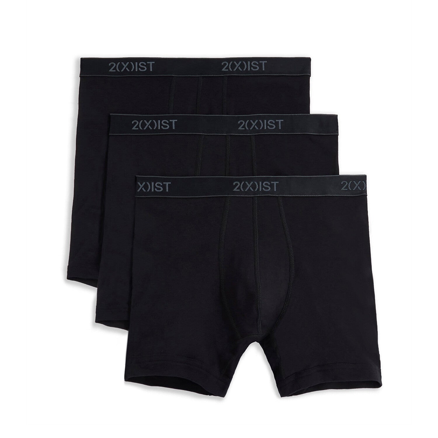 3 Pack Cotton 6" Boxer Brief // Black