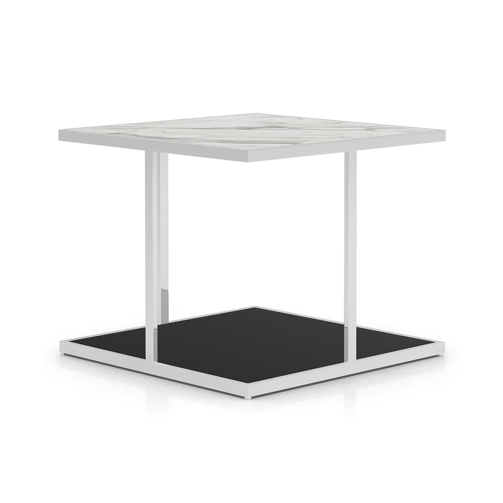 Ann Side Table // White Marble