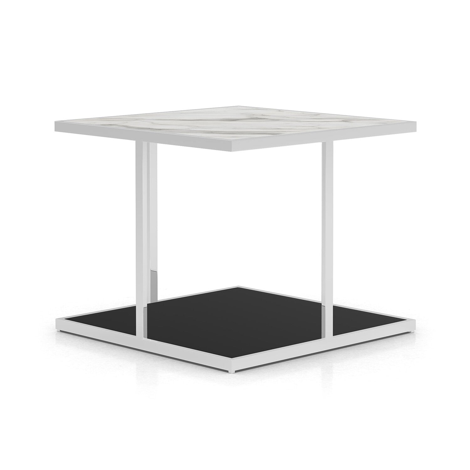 Ann Side Table // White Marble