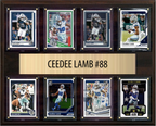 CeeDee Lamb Dallas Cowboys Fan Gift Plaque 12x15 8 Cards Prizm, Donruss, Score 2024 2025 2026