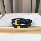 Celine Women Gold Buckle Belt 'Black'