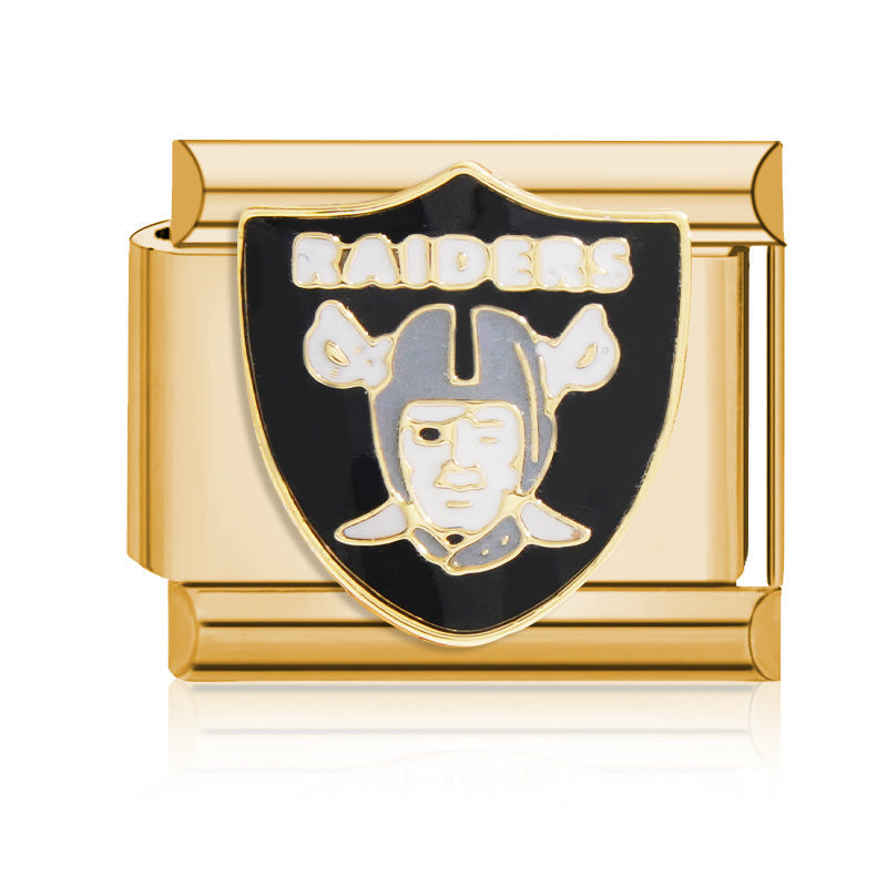Football Team Logo Italian Charm Bracelet – Custom Gifts for Fans