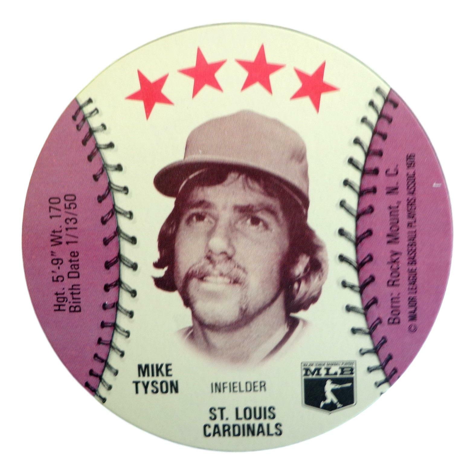 Lot of 25 - 1976 MSA Isaly's Discs Mike Tyson Cardinals Gem Mint 153987