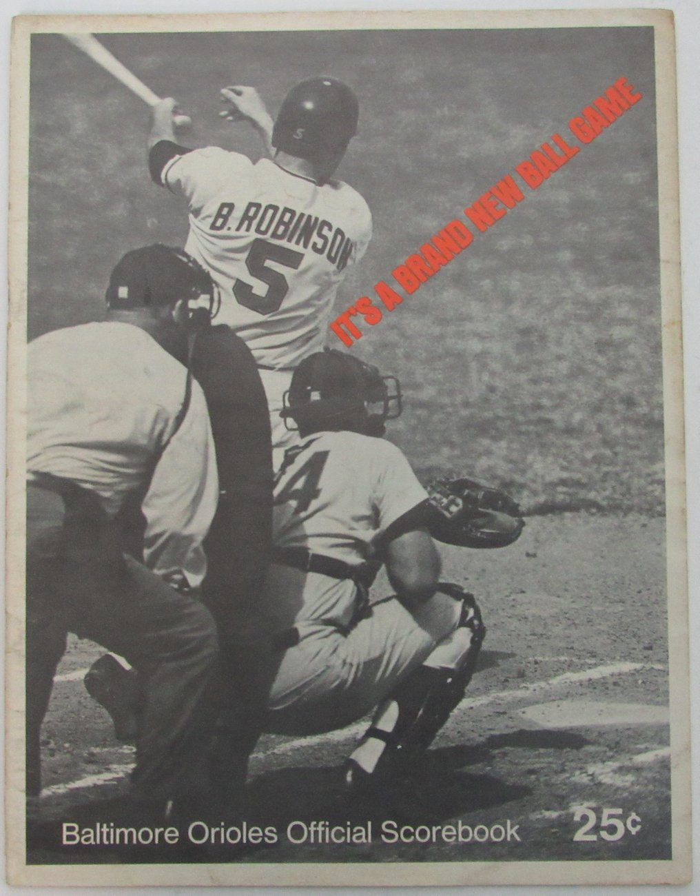 1967 Baltimore Orioles vs. Red Sox  Scorebook Brooks Robinson Scored 153289