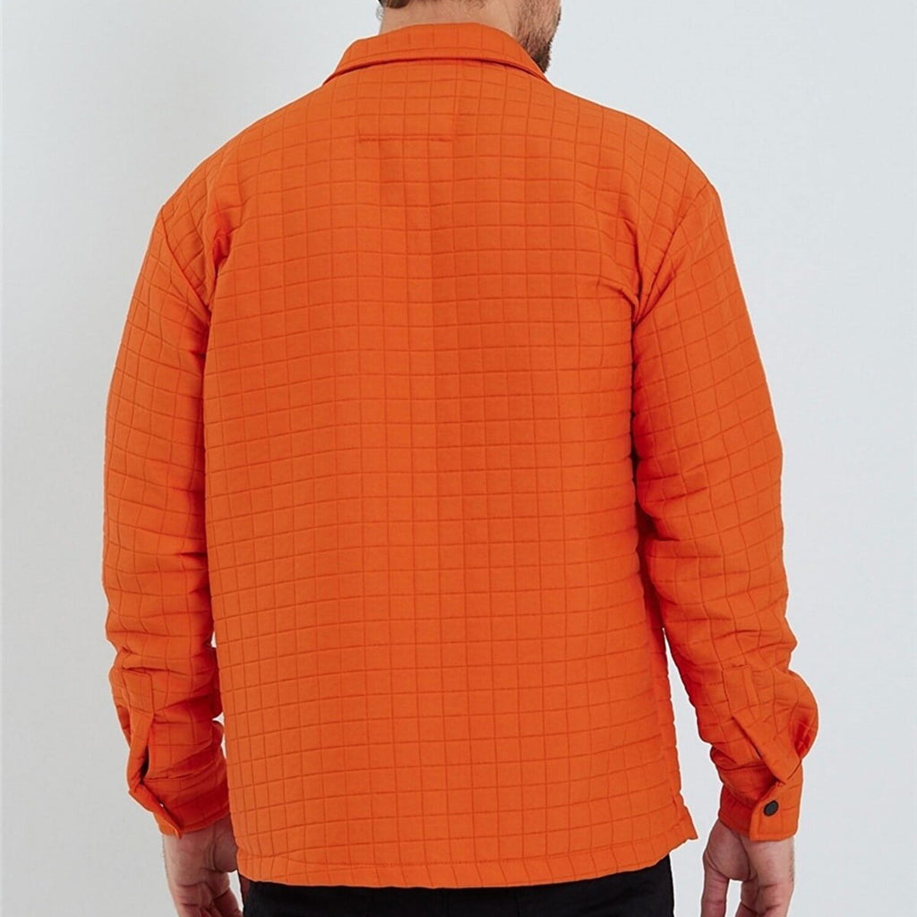 Harvey Plaid Lumberjack Shirt // Orange
