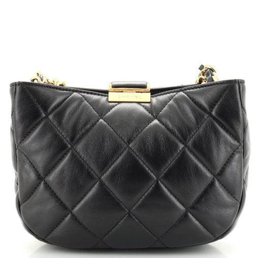 Chanel CC Chain Hobo Quilted Lambskin Small