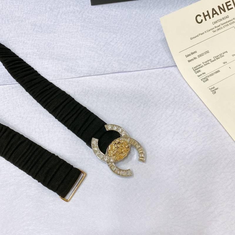 Chanel Leather Women’s Belt 'Black'
