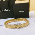 Chanel Leather Women’s Belt 'Yellow'