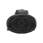 CHANEL Small Drawstring 23A Bucket Black