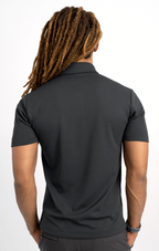 Short Sleeve Polo Dot // Charcoal