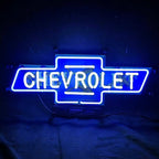 Chevrolet Font Classic Bowtie Logo Neon Signs