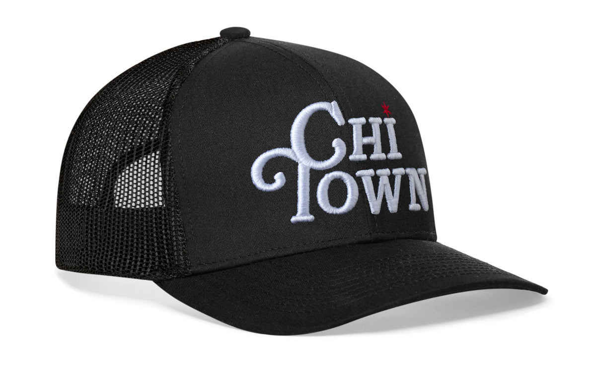 CHI-Town Trucker Hat  |  Chicago Script Snapback