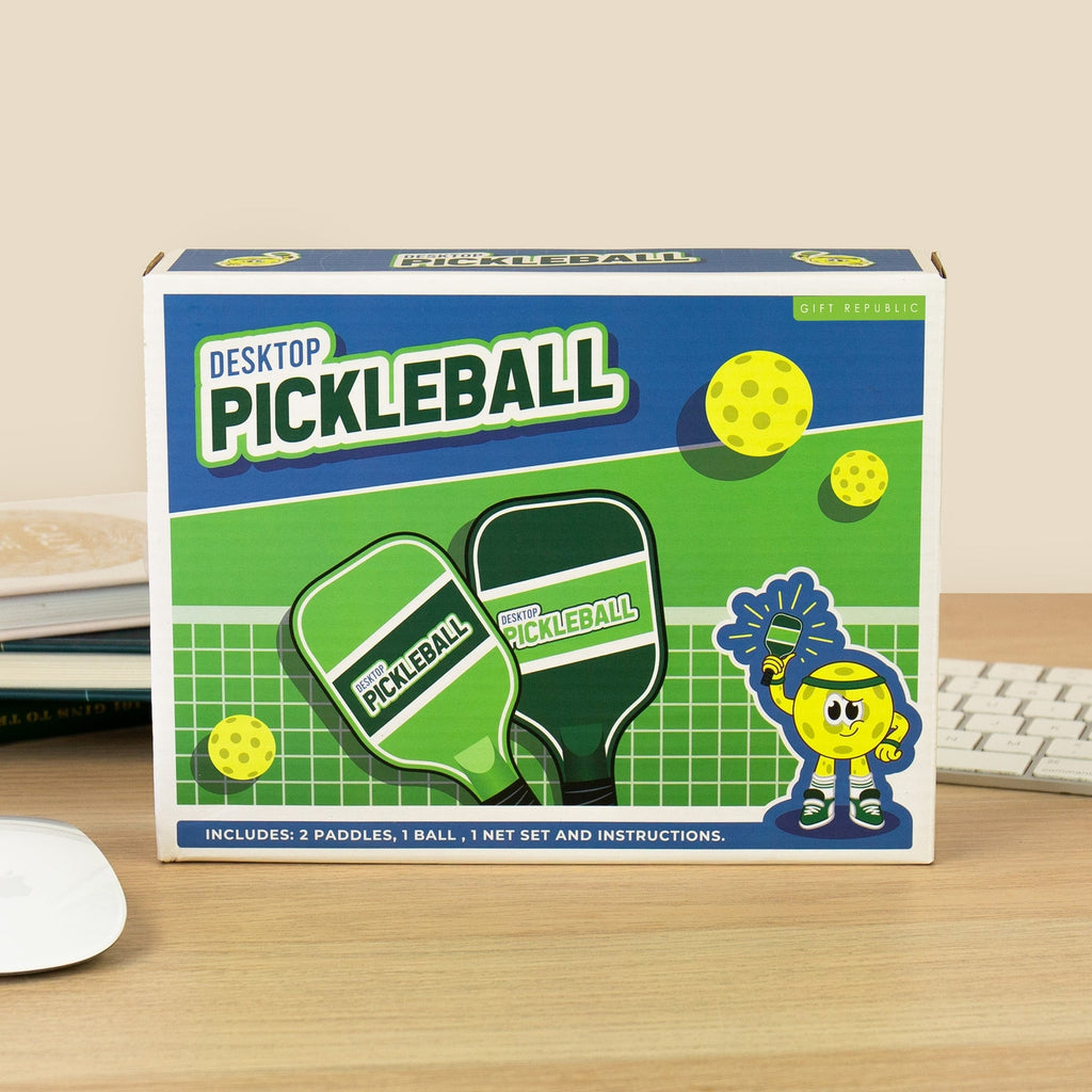 Desktop Pickleball Set – Mini Office Game, Fun Gift Portable Tabletop Sports Toy