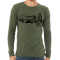 Chicken Pulling a Trailer Long Sleeve