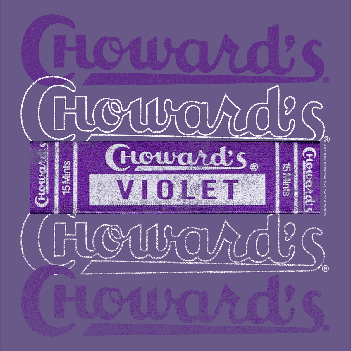 Choward's® Violet Fine Mints Since 1934 Tee - Vintage Candy Unisex Graphic T-Shirt