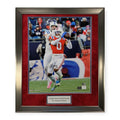 Christian Gonzalez New England Patriots Autographed 16x20 Photo Framed to 23x27 Beckett