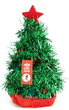 Christmas Tinsel Tree Visor Hat - Funny Gag Gift, Holiday Costume Prop, Joke
