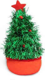 Christmas Tinsel Tree Visor Hat - Funny Gag Gift, Holiday Costume Prop, Joke