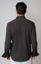 Cinqo 'Single Shot' Long Sleeve Shirt - Black
