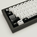 Classic Piano Design Keycaps and Mechanical Keyboard