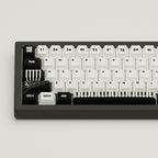 Classic Piano Design Keycaps and Mechanical Keyboard