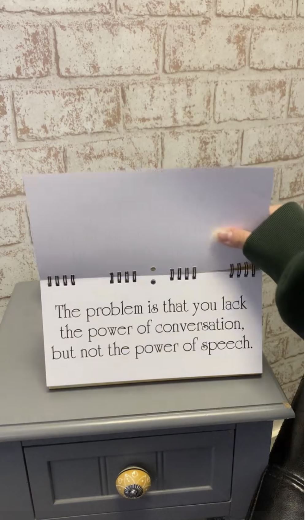 CLASSIC INSULTS Desk Spiral Flip Book - Funny Office Message Table Signs