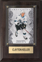 Clayton Keller Utah Hockey Club Fan Gift Plaque 4x6 1 Card Upper Deck 2024 2025 2026