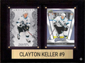 Clayton Keller Utah Hockey Club Fan Gift Plaque 6x8 2 Cards Upper Deck 2024 2025 2026