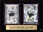 Clayton Keller Utah Hockey Club Fan Gift Plaque 6x8 2 Cards Upper Deck 2024 2025 2026