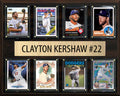 Clayton  Kershaw 8 Card Plaque Topps Bowman 2025 2024 LA Dodgers