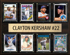 Clayton  Kershaw 8 Card Plaque Topps Bowman 2025 2024 LA Dodgers