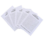 5-Pack Crossword Puzzle Wine Bottle Labels Unique Gift & Bottle Decor Idea