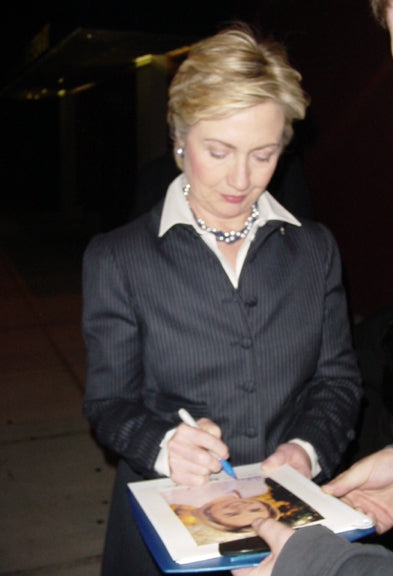 President Bill Clinton & Wife Hillary Signed Framed Photo Display JSA JSA