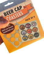 Wood Beer Bottle Cap Coasters – DIY Recycled Drink Mats for Custom Beer Creation