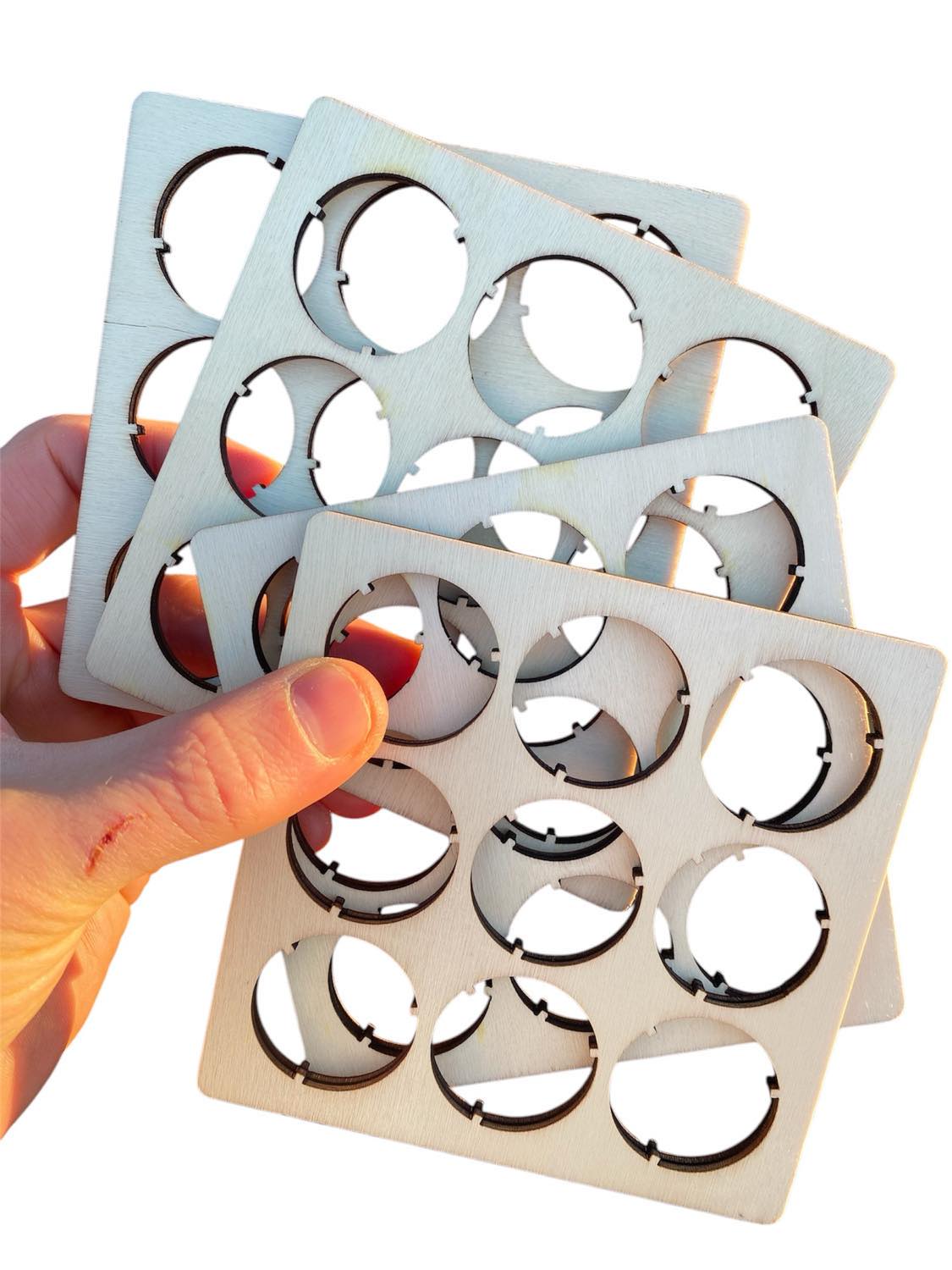 Wood Beer Bottle Cap Coasters – DIY Recycled Drink Mats for Custom Beer Creation
