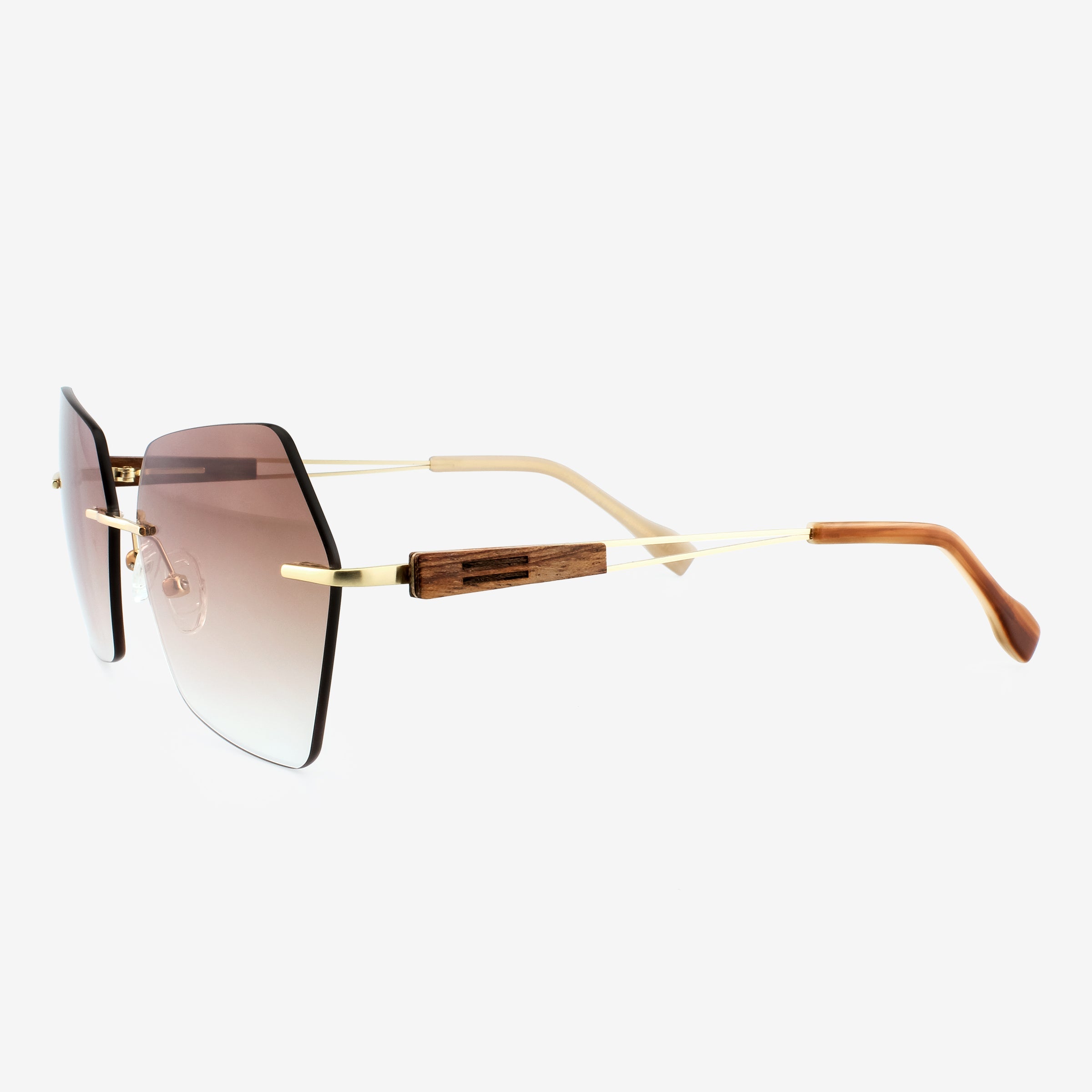 Cocoa - Metal & Wood Sunglasses