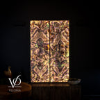 Exotic Mosaic Fluorite Crystal Wall Panels