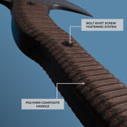 Combat tomahawk "Barong" with polymer composite handle