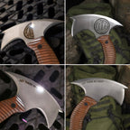 Compact tomahawk "Mingan" with polymer composite handle