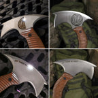 Compact tomahawk "Mingan" with polymer composite handle