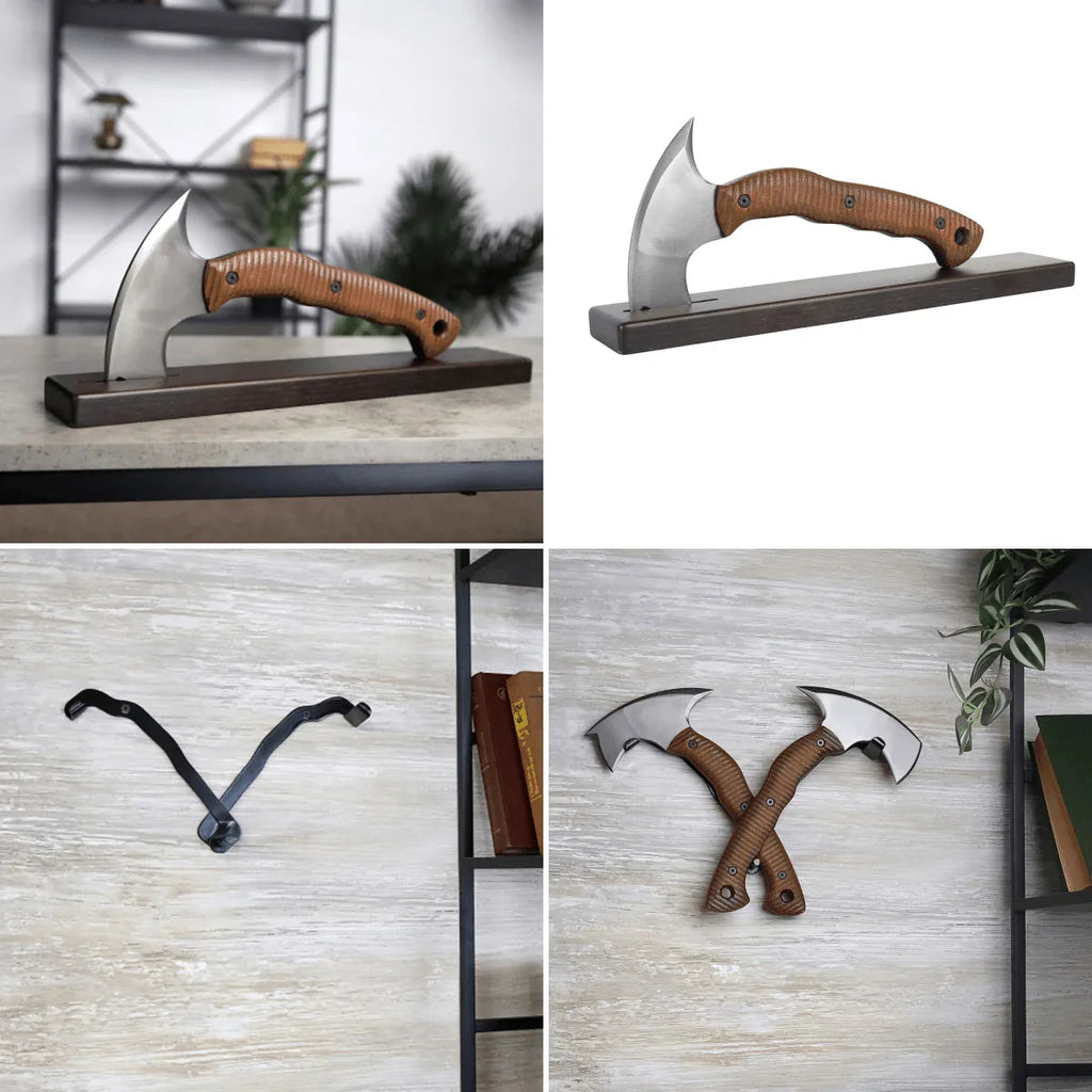 Compact tomahawk "Mingan" with polymer composite handle