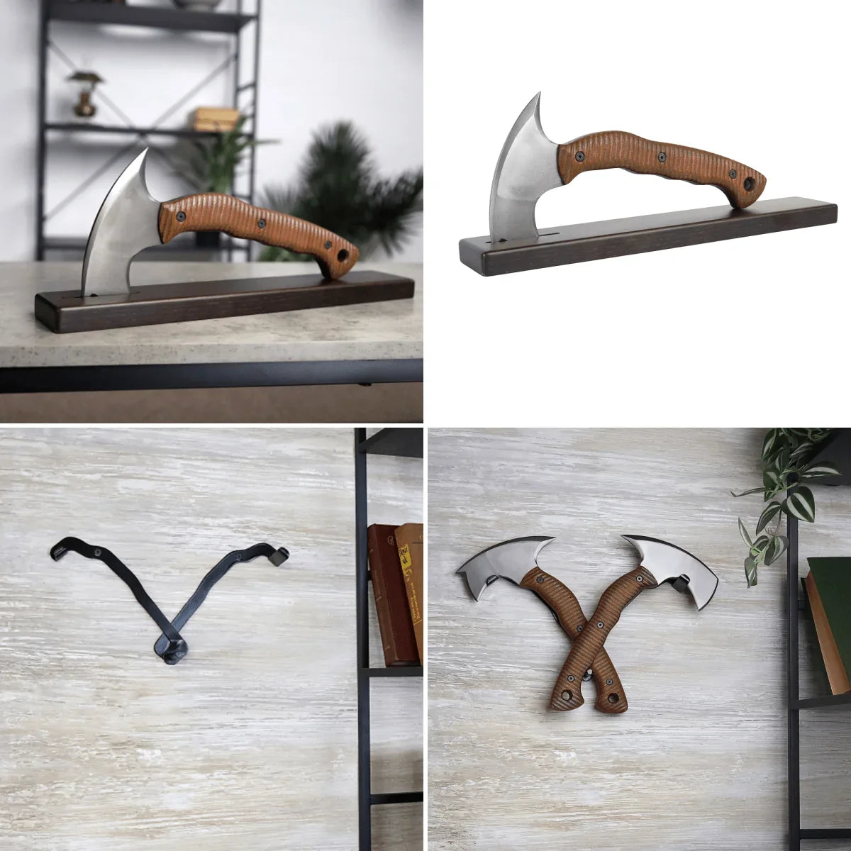 Compact tomahawk "Mingan" with polymer composite handle